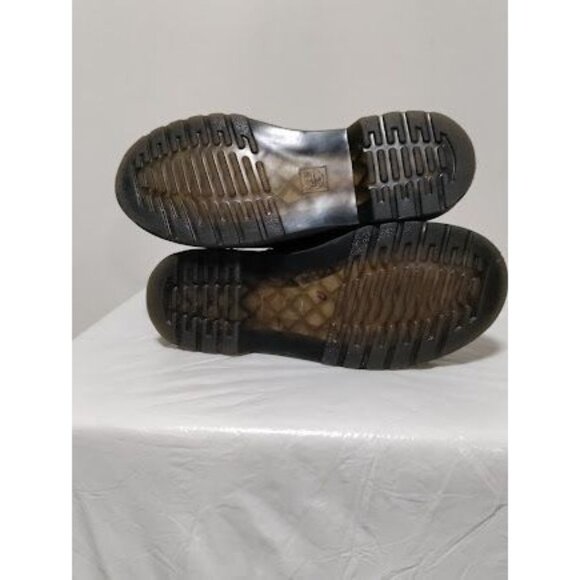 Dr. Martens 1460 Pascal J Kids Black Suede Metallic Stars Lace Up Boots SZ3 - Picture 4 of 9